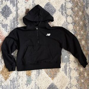 New Balance Black Half-Zip Hoodie